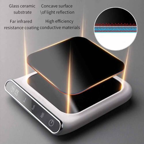 Coffee Mug Warmer for Desk, Smart USB Electric Beverage Tea Water Milk Warmer, Coffee Mug Warmer Heating Plate with Auto Shut Off - Image 5