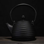 Cast Iron Tea Pot Set Japanese Teapot Tetsubin Kettle Drink Kungfu Tools Stainless Steel Sieve Ellipse Tea Kettle 500Ml-As Shown,As Shown - Image 4