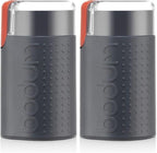 Bodum Bistro Electric Blade Coffee Grinder, Gray, 2.1 oz (Pack of 2) by Bodum