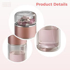 Rose Gold Tea Infuser Glass Tumbler, 11.8 Oz, Double-Wall Insulated Travel Mug With Loose Leaf Strainer For Hot And Cold Beverages - Image 5