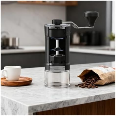 Manual Coffee Grinder, 40 Adjustable Settings, Portable Hand with 30g Capacity.Conical Burr - Image 3