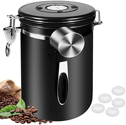 BISNIE 39OZ Coffee Canister, Coffee Container Airtight for Ground and Bean by BISNIE