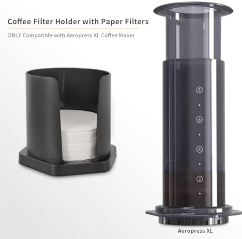 Coffee Filter Holder & Coffee Carafe Compatible with Aeropress XL Coffee Maker - Image 2