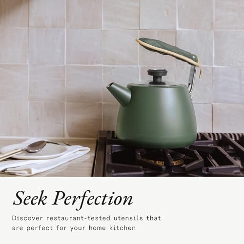 Made In Cookware - 2 QT Kettle - Willow Green - Stainless Steel - With Built-In Temperature Gauge - Includes Handle Sleeve - Induction Compatible - Image 5
