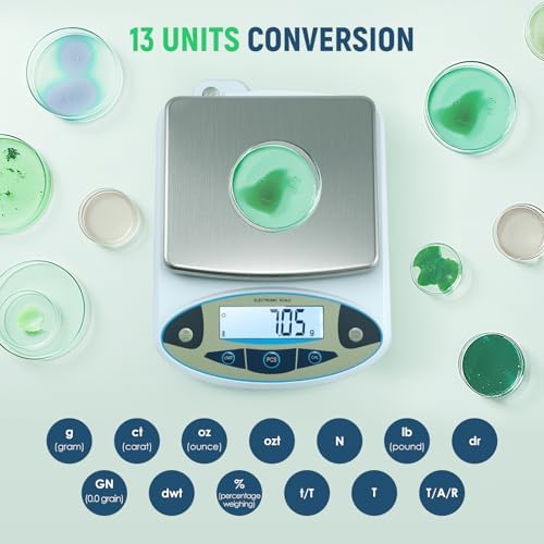 Antstone Lab Scale 6000g x 0.01g Digital Gram Scale Analytical Balance - Image 4