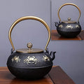 LJYT Teapot Teapots Cast Iron Handmade Teapot Loose Leaf Teapot Filter Heat Tea Kettle Single Home kettle Uncoated vintage cast iron kettle (Color : Six crabs) by Unknown