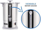 SYBO SR-CP-100B Commercial Grade Stainless Steel Percolate Coffee Maker Hot Water Urn for Catering, 100-Cup 16 L, Grey - Image 3