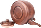 Copper Tea Kettle Stovetop Whistling, 3QT 5QT 7QT, Fast Boil, Vintage Rustic, Ergonomic Handle, for Gas Range, Propane, Fireplace, Camp Cooking(3 Quarts) - Image 3