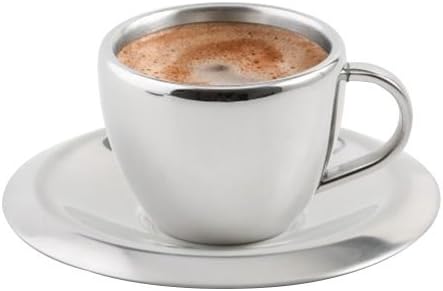 Weis Espresso Cup, Stainless Steel, Silver, Pack of 1 by Weis
