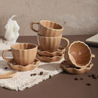 Cute Ceramic Double Espresso Shot Cups Set of 4 Tazas Para Cafe Expresso Cups 3 oz is Suitable for Single and Double Espresso Mugs. by Unknown