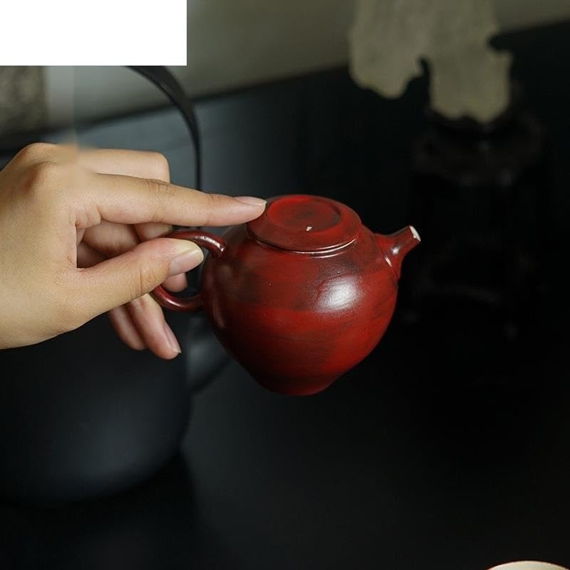 Tea Pots For Loose Tea 170ml Stoneware Teapot Japanese Handmade Filter Pot Retro Tea Maker Kettle Tea Set Supplies Decoration Chinese Teapot Tea Infuser Pot - Image 5