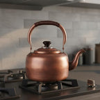 Retro Kettle with Wrapped Handle |, Copper Kettle, Stovetop, Cookware, for Kitchen, Tea Lovers, 3L, Extra ThickInduction - Image 2