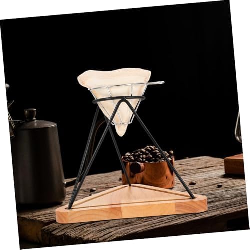Healifty Reusable Stainless Steel Coffee Filter Stand Set Manual Pour-over Brewing Tools with Drip Rack and Filter Cloth for Home Office Coffee Lovers - Image 5