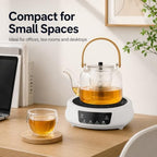 800W Mini Electric Stove Portable Ceramic Hot Plate for Tea Making - Image 5