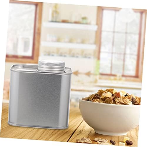 3pcs Airtight Coffee and Tea Canisters Square Tin Storage Jars for Sugar Loose Leaf Tea and Coffee Powder Moisture Secure Lids - Image 5