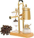 Belgian Siphon Coffee Maker, Luxury Balance Syphon Coffee Maker Set Belgium Vintage Classic Brewing Coffee Set, Smooth Great Aroma, Gold Color 400ml/15oz by MuChaIOAK
