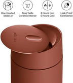 Fellow Carter Slide 16 oz Ceramic Lined Travel Coffee Mug, Sienna - Image 2