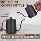 Gooseneck Pour Over Kettle 20oz (600ml), 304 Stainless Steel - Image 3