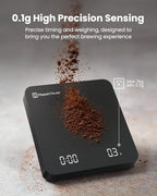 Maestri House S1 Air Ultra-Slim Espresso Coffee Scale with Timer, 0.1g - Image 3