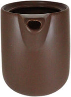 Ebros Gift Colorful Matte Finish Porcelain Portable Personal Artisan Hand Crafted Barista Style Coffee Maker Carafe Pot Flask With Pour Over Dripper Filter Cup Set (Brown) - Image 3