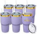 20 oz Tumbler Bulk Stainless Steel Tumblers with Lids and Straws Lilac by MetalyaTumblers