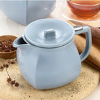 Tea Forte Ceramic Teapot with Infuser, Stone Blue, 24 oz - Image 2