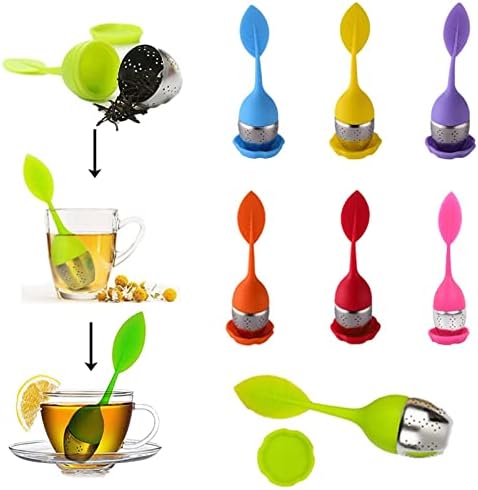 Tea Filters Tea Infuser for Spice Filter Bags Stainless Steel Teaware Fancy Sieve Herbal Tools Accessories Teapot for Strainer(Purple) - Image 2