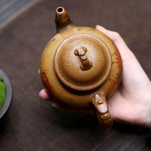 Tea Pots For Loose Tea Household Chinese Teapot Creative Hand-carved Fish Leaping Dragon Gate Teapot Tea Infuser Pot - Image 4