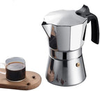 Stainless Steel Moka Pot, 6 Cup Stovetop Espresso Maker for Authentic Italian Coffee - Durable Rust-Proof Coffee Percolator, Premium Espresso Coffee Maker for Home and Outdoor Use (6 Cup 300ml) by ADBZEN