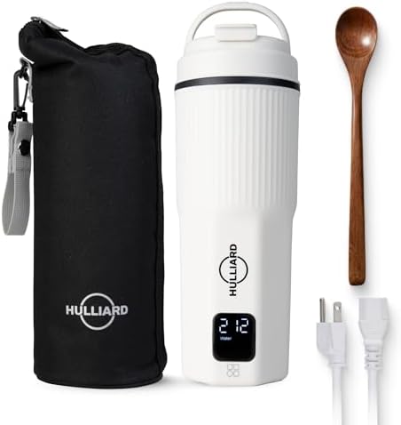 Travel Electric Kettle, 450ml, Dual Voltage, 316 Stainless Steel by Hulliard