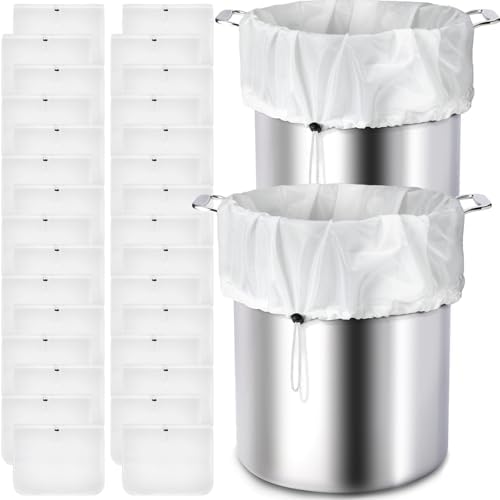 Chumia 30 Pack Brew Bags Reusable Fine Mesh Strainer Cloth Filters Large by Chumia