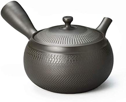 Yamakiikai M92 Teapot, 8.5 fl oz (250 cc), Pottery Teapot (Black) by YAMAKIIKAI