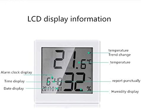 Electronic Bathroom Thermometer Multi-Function Time Display Alarm Function LCD Display Trend Display High Strength Durable and Wearable - Image 5