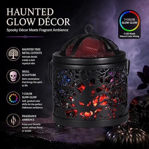 Dicimi Halloween Wax Melt Warmer – 3-in-1 Candle Warmer Lamp for Scented Wax, Wax Melter & Beverage Warmer, Flameless & Energy-Saving, Unique Scentsy Wax Warmer Alternative, Gifts for Friend - Image 3