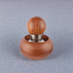 Metallurgica Motta 58 mm Stainless Steel Espresso Coffee Tamper with Wooden Holder - Image 2