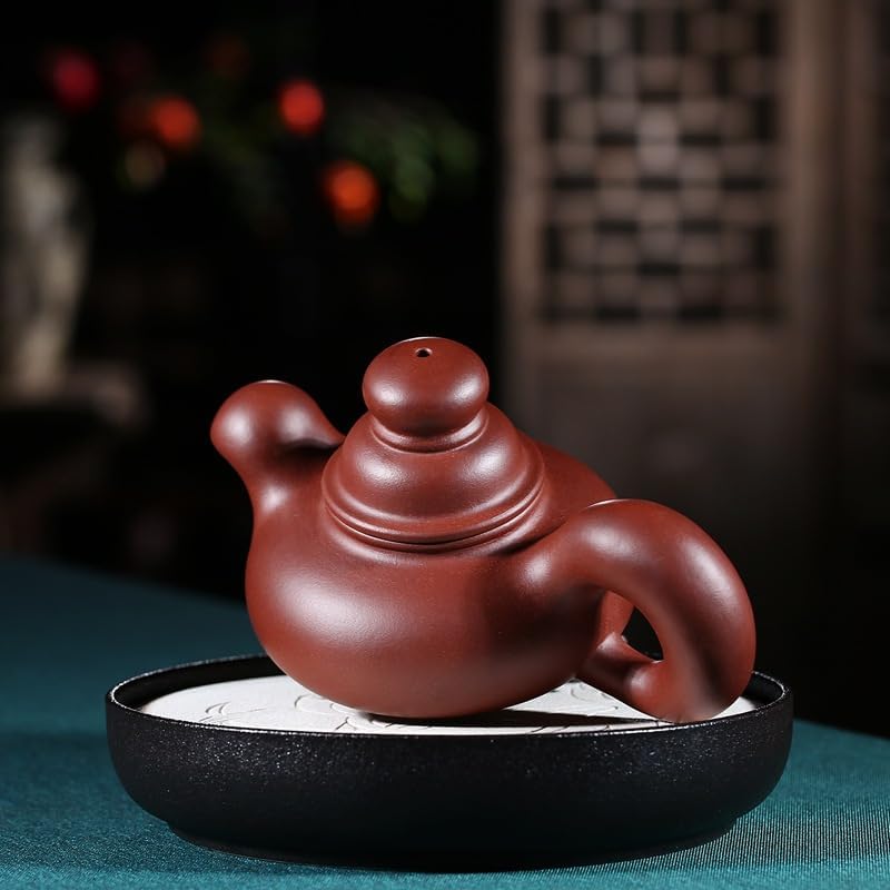 Tea Pots For Loose Tea Handmade Teapot Kung Fu Pot Creative Tea Set Traditional Retro Purple Clay Pot Home Tea Room Teapot Tea Infuser Pot - Image 4