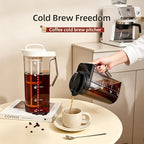 AEMEGO 67oz Cold Brew Coffee Maker Pitcher, 2L Heat Resistant Iced Tea - Image 2