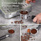 53.5mm Espresso Accessories Kit with Tamper, WDT Tool and Funnel - Image 3
