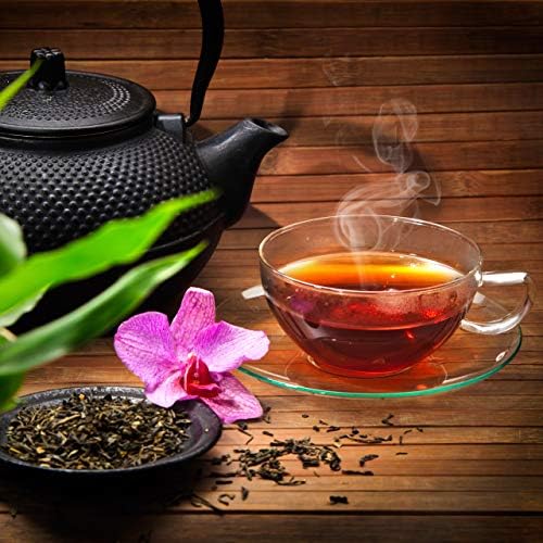 Relaxdays Tea Box, Rotating Tea Box with Removable Lid, 4 Compartments for Approx. 160 Tea Bags, HBT 20.5 x 18 x 18 cm, Natural - Image 5