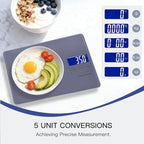 MEGAWISE High Precision 0.1g Coffee & Food Scale with Timer, Dual Power Supply, Waterproof Tempered Glass, 5 Weighing Modes, Professional Coffee Brewing Timer Kitchen Scale,Grey - Image 3