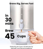SYBO 45 Cup Coffee Urn, 6L Commercial Stainless Steel Coffee Maker - Image 2