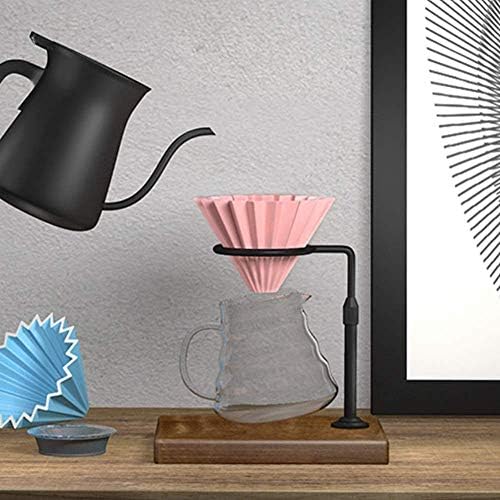 Pour Over Dripper, Espresso Coffee Filter Cup, Ceramic Pour Over Coffee Machine With Wooden Stand, Coffee Accessories, - Image 7