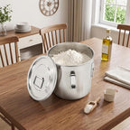 Food Storage Containers 3.2Gal/12L with Lids Lock Clips 304 Stainless Steel - Image 2