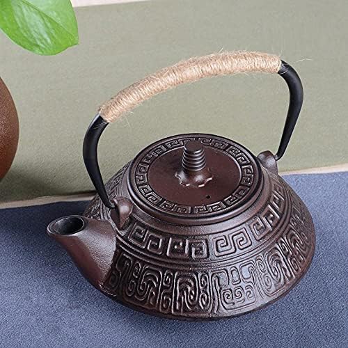 Cast Iron Tea Pot Set Japanese teapot tetsubin Kettle Drink Kungfu Tools Stainless Steel Sieve Tea Kettle 900ml-As Shown (Stainless Steel) by Unknown