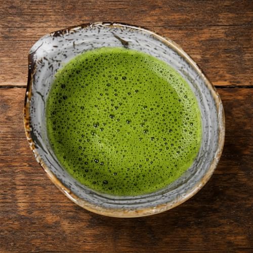 Urban Tokyo Meisen Pottery Handmade Ceramic Matcha Bowl with Pouring Spout, Japanese Minoyaki Pottery, Tea Ceremony Whisking, 18oz, Made in Japan (Yuzu Shiro (White Brown)) - Image 4