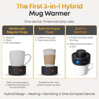2 -in-1 Mug Beverage Warmer, UV Sanitizer for Ceramic & Paper Cups - Image 2