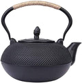 Tea Kettle Japanese Tetsubin Cast Iron Teapot With Stainless Steel Infuser, Anti-scalding Handle Black 1.8L/3L(optional)(Size:3.0L) by MGEMJMJ