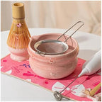 Matcha Tea Set 8pcs Ceramic Bowl Bamboo Whisk Spoon Brush Complete Starter Kit For Ceremony(8 PCS Matcha Set 01) - Image 3