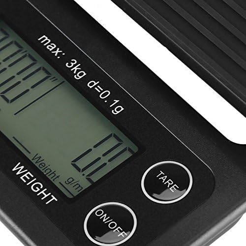 Fdit Digital Kitchen Food Scale with Timer, 3KG/0.1g, LCD Display, Bluish Violet Backlight, Anti-Slip Silicone Pad, Tare Function - Image 5