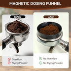 7 PCS Espresso Accessories Set with 53.3mm Spring Loaded Tamper - Image 5
